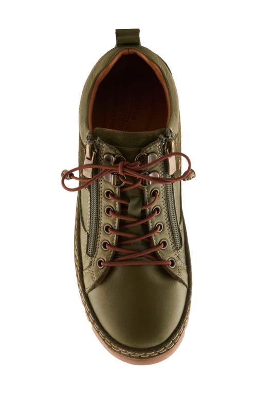 Spring Step Lauria Sneaker In Green