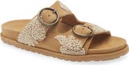 Laidback London Clay Embroidered Slide Sandal