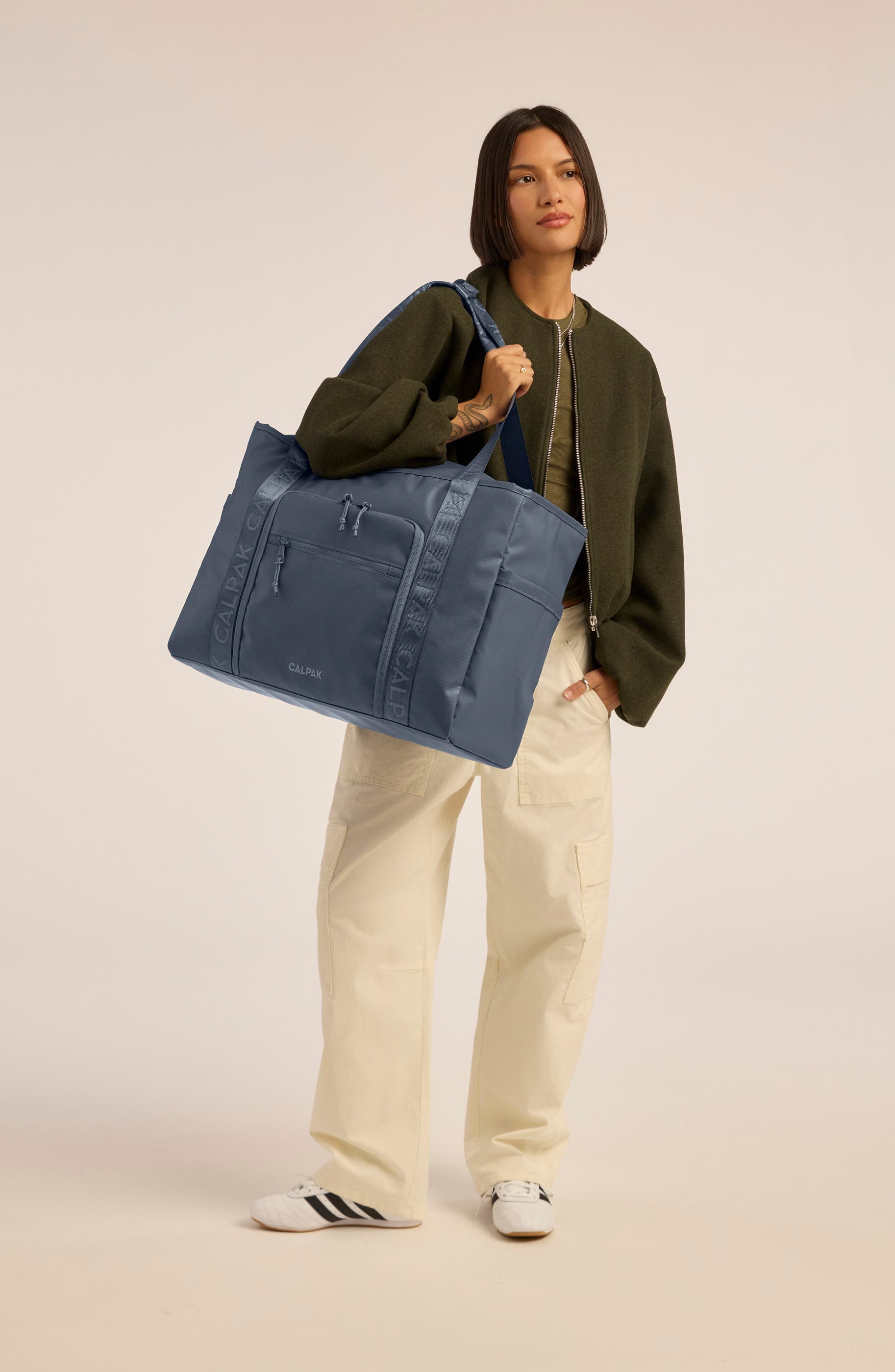Terra 35L Water Resistant Zip Tote, Alternate, color, INDIGO