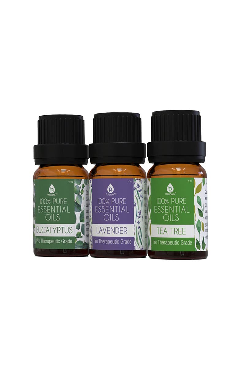 PURSONIC 3 pack of 100% Pure Essential Oils, Alternate, color, Multicolor