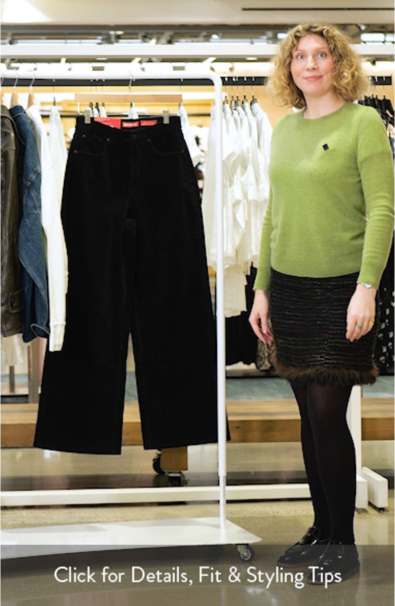 High Waist Wide Leg Corduroy Pants, sales video thumbnail