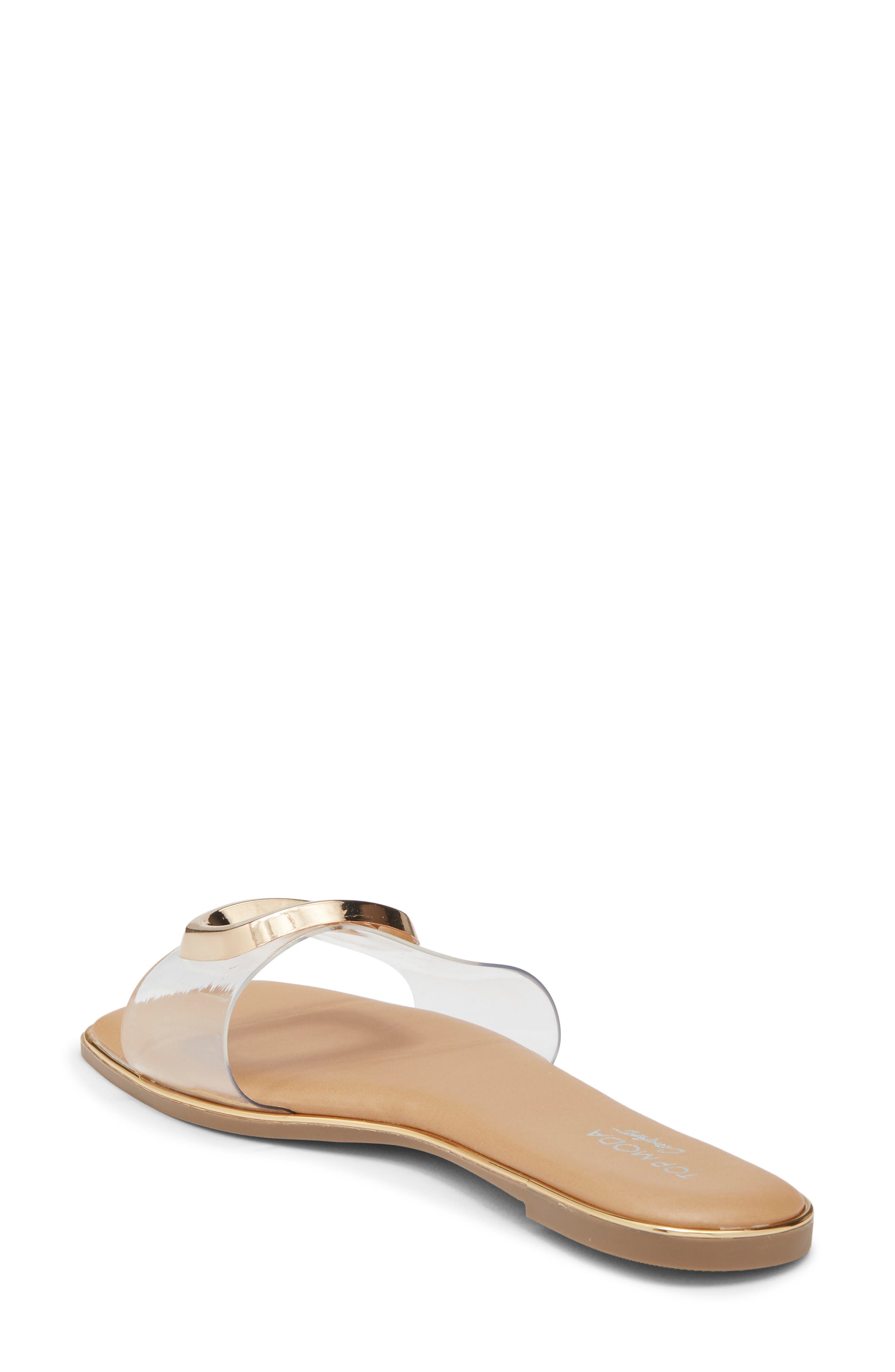 TOP MODA Moana Slide Sandal, Alternate, color, Clear