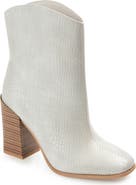 Journee Collection Brekkin Croc Embossed Western Bootie