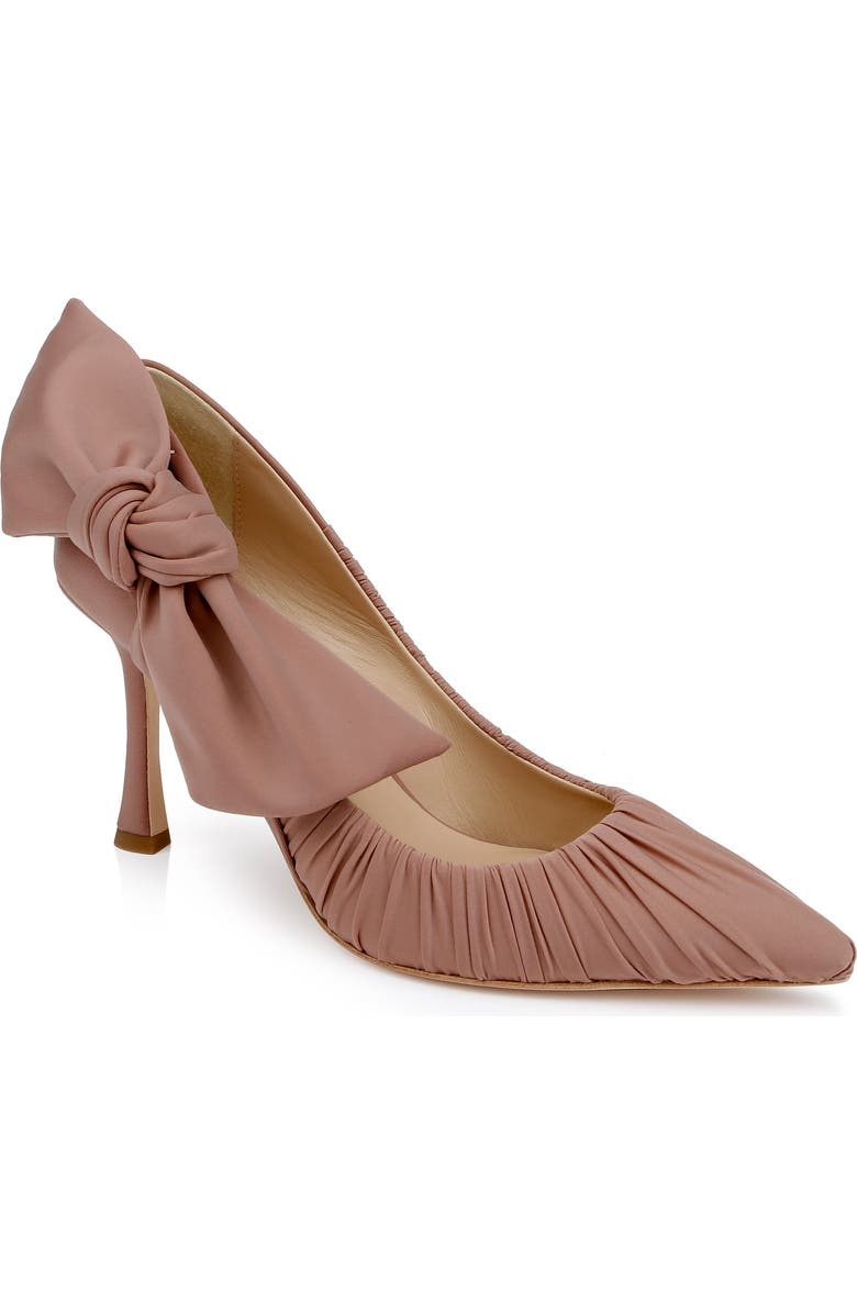 Badgley Mischka Collection Vanesa Pointed Toe Pump, Main, color, Nude Fabric
