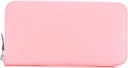 Pre-Owned Hermes Azap Zip Around Wallet Silk'in Epsom Long