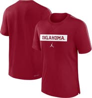 Jordan Brand Men's Jordan Brand Crimson Oklahoma Sooners 2024 Sideline Player Performance Tri-Blend T-Shirt