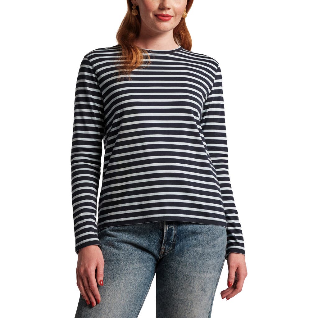 Frances Valentine Long Sleeve Striped T Shirt Stripe In Multi