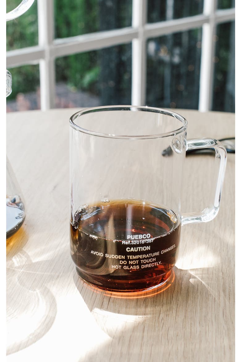 Borosilicate Glass Mug, Alternate, color, Clear Shallow