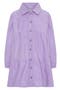 Kids' Waterfall Long Sleeve Cotton Corduroy Shirtdress