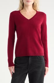 Nordstrom Cashmere V-Neck Sweater