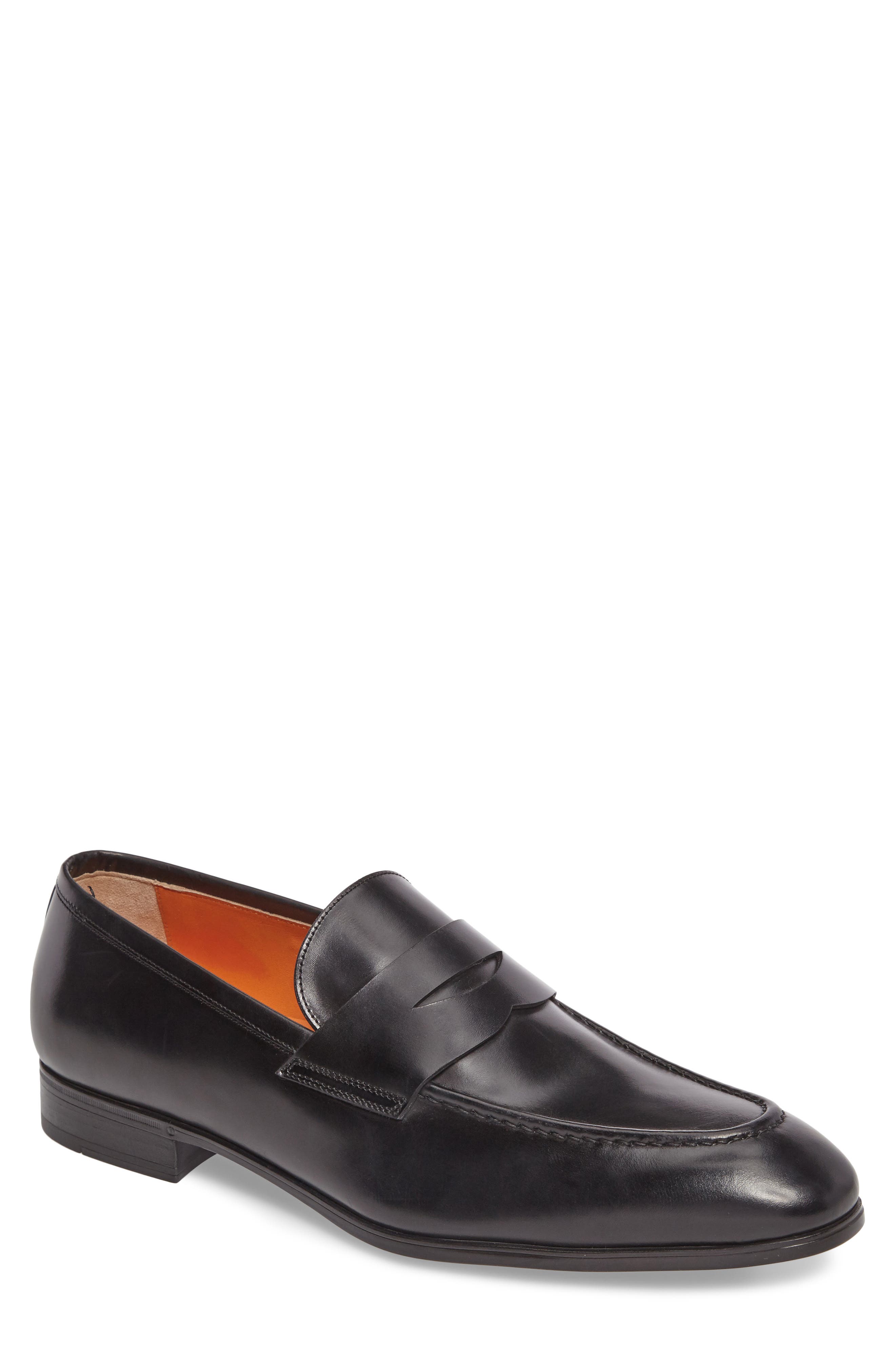 Santoni Gavin Penny Loafer, Main, color, 