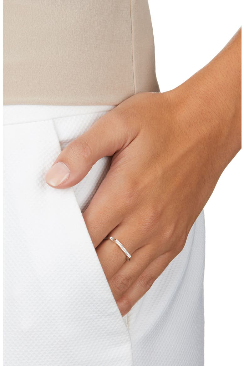 Signature Thin Diamond Ring, Alternate, color, SILVER