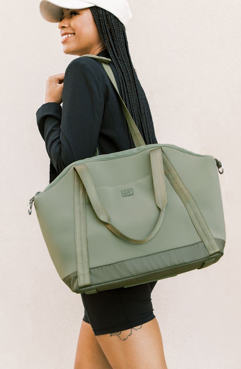 Freshly Picked Aspen Seoul Neoprene Diaper Bag Tote, Alternate, color, Sage