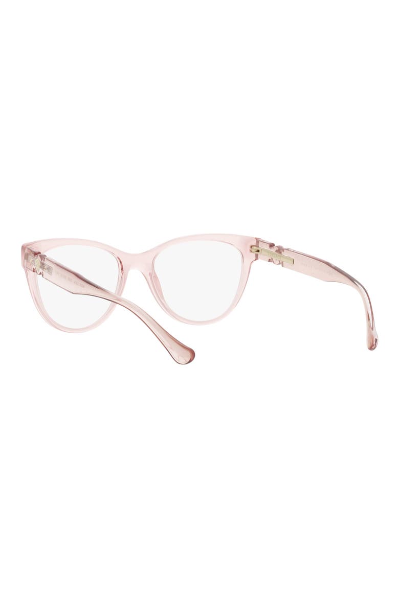 53mm Cat Eye Optical Glasses, Alternate, color, TRANS PINK