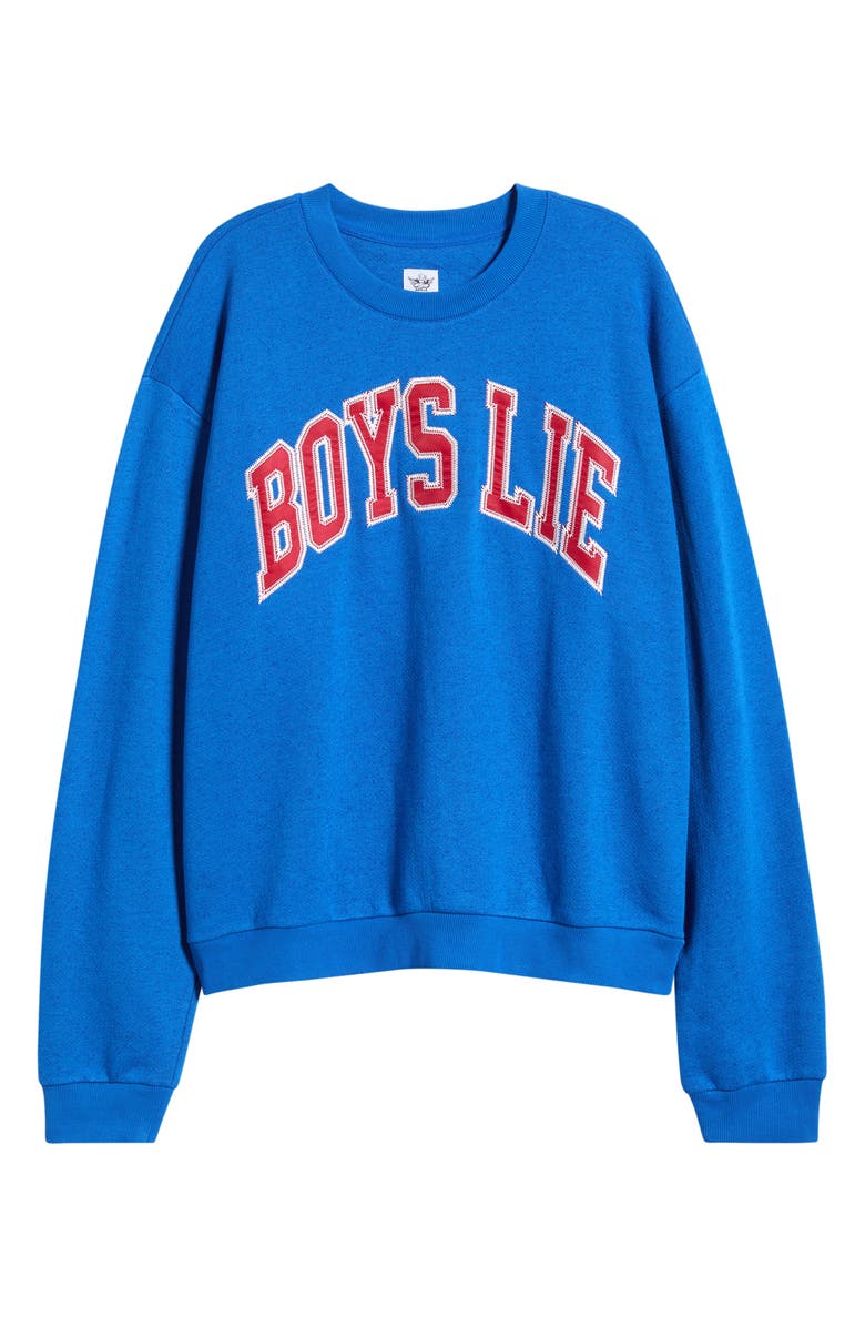 BOYS LIE Game Changer Kara Graphic Sweatshirt, Alternate, color, Blue