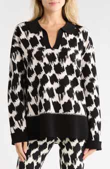 Lucretia Houndstooth Pattern Sweater