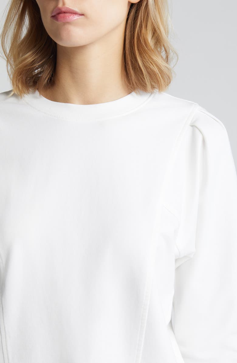 Caslon<sup>®</sup> Seam Accent Cotton Sweatshirt, Alternate, color,