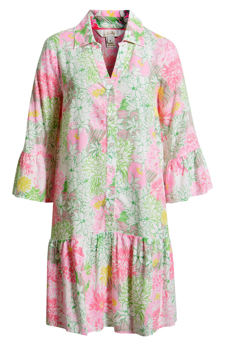 Lilly Pulitzer<sup>®</sup> Rayanna Floral Print Tunic Dress, Alternate, color, Resort White Mum Patch