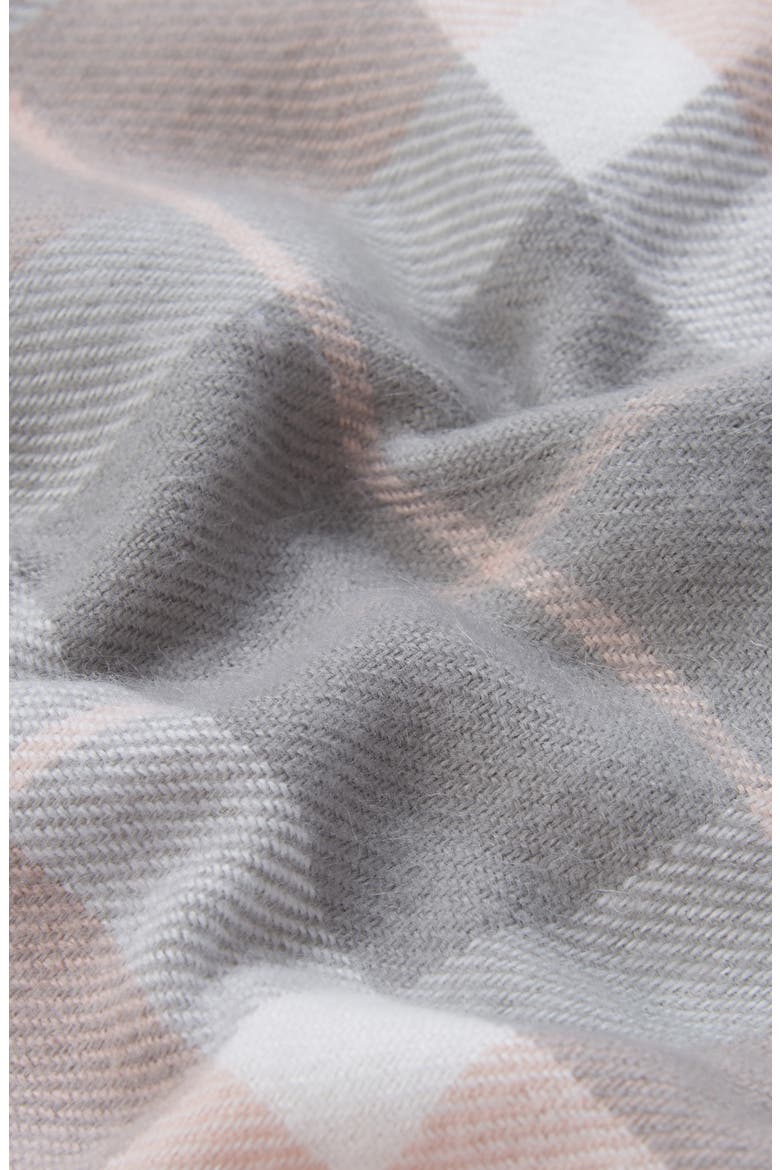 Staffin Tartan Poncho, Alternate, color, PINK/ GREY TARTAN