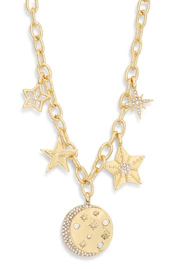 Baublebar Pavé Cz Celestial Charm Necklace In Gold