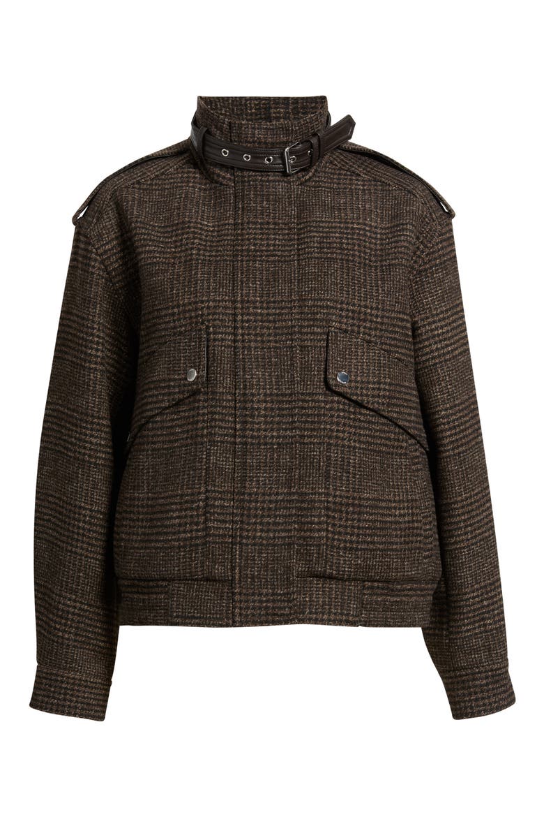 Plaid Bomber Jacket, Alternate, color, BROWN MENSWEAR PLAID