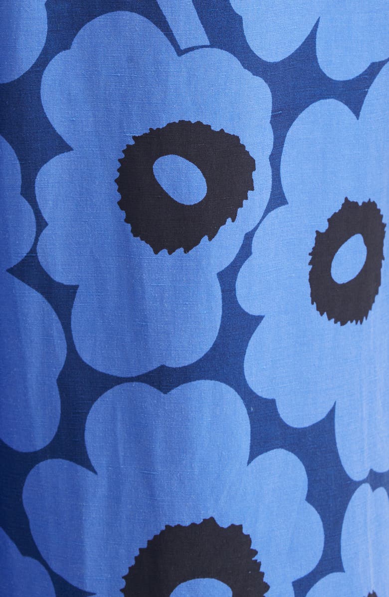 Marimekko Kuvio Unikko Crop Wide Leg Pants, Alternate, color, Blue Black