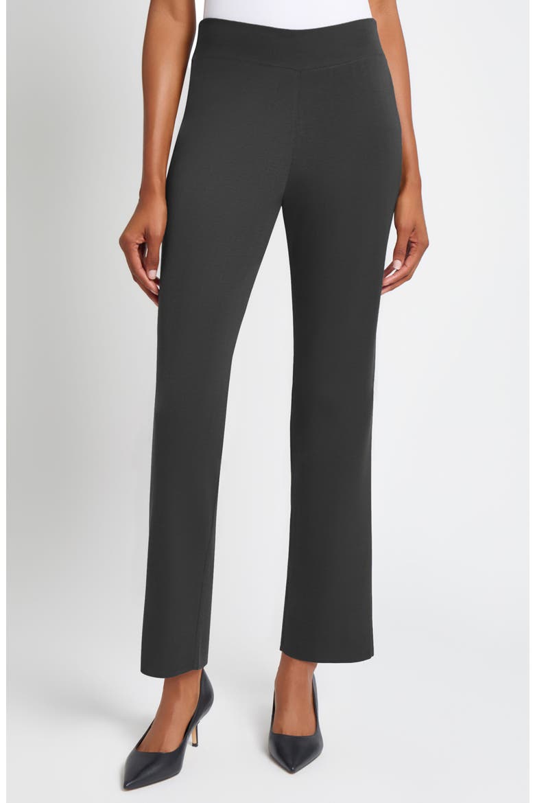 Pull-On Straight Leg Ankle Pants, Main, color, GRANITE
