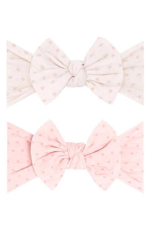 Le Enfant Cashmere Little Bow 2PK - Cream Le Enfant Cashmere Little Bow 2PK - Cream