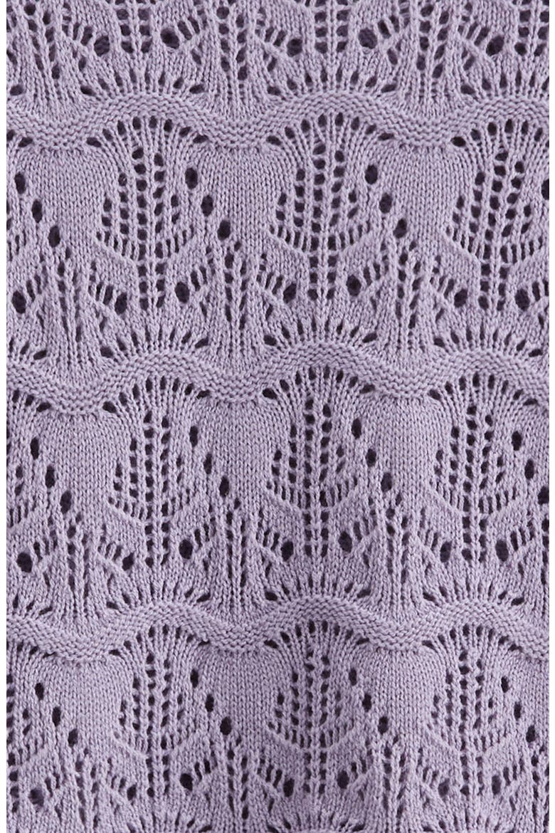 Kids' Pointelle Sweater, Alternate, color, PURPLE HEIRLOOM