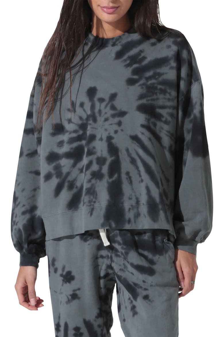 ELECTRIC AND ROSE Neil Tie Dye Sweatshirt, Main, color, HUNTER