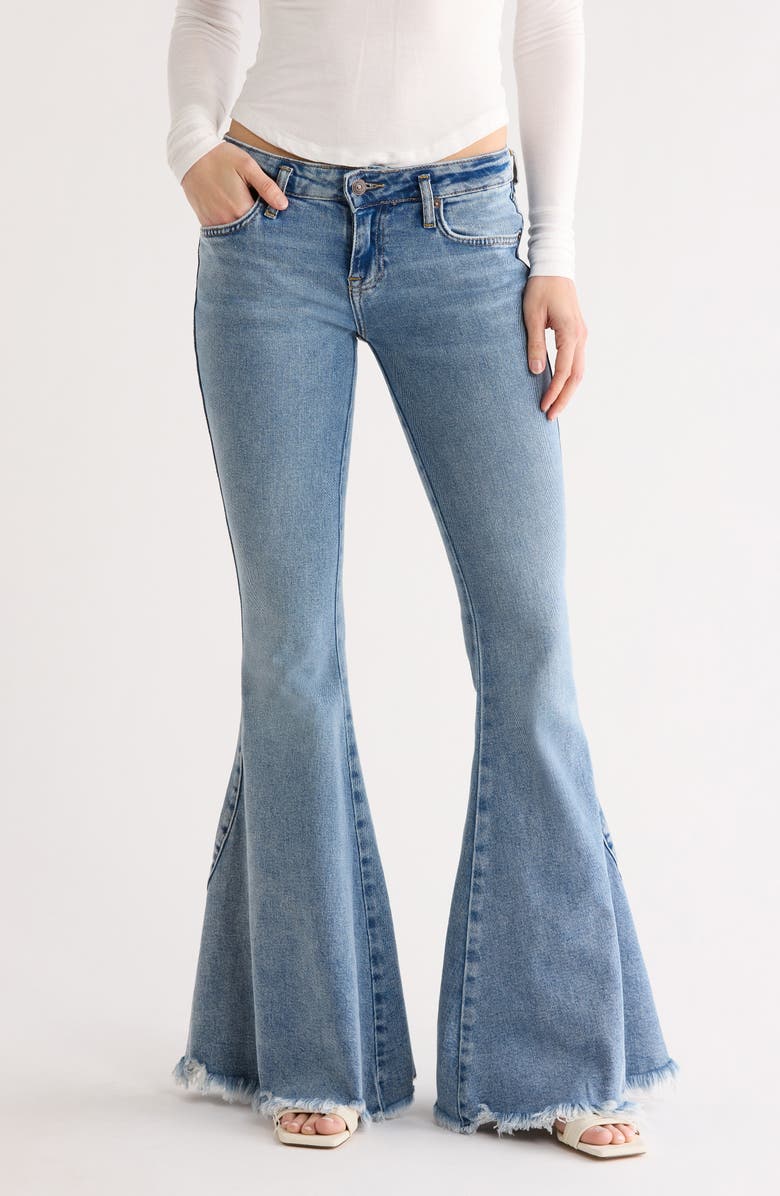 Free People Emre Flare Jeans, Main, color, Poppy Blue