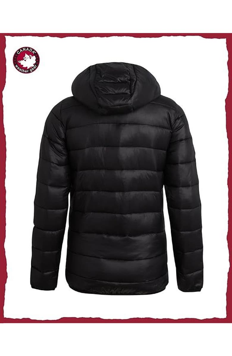 CANADA WEATHER GEAR Boys' Lightweight Packable Puffer Jacket, Alternate, color, Black/Black Patch