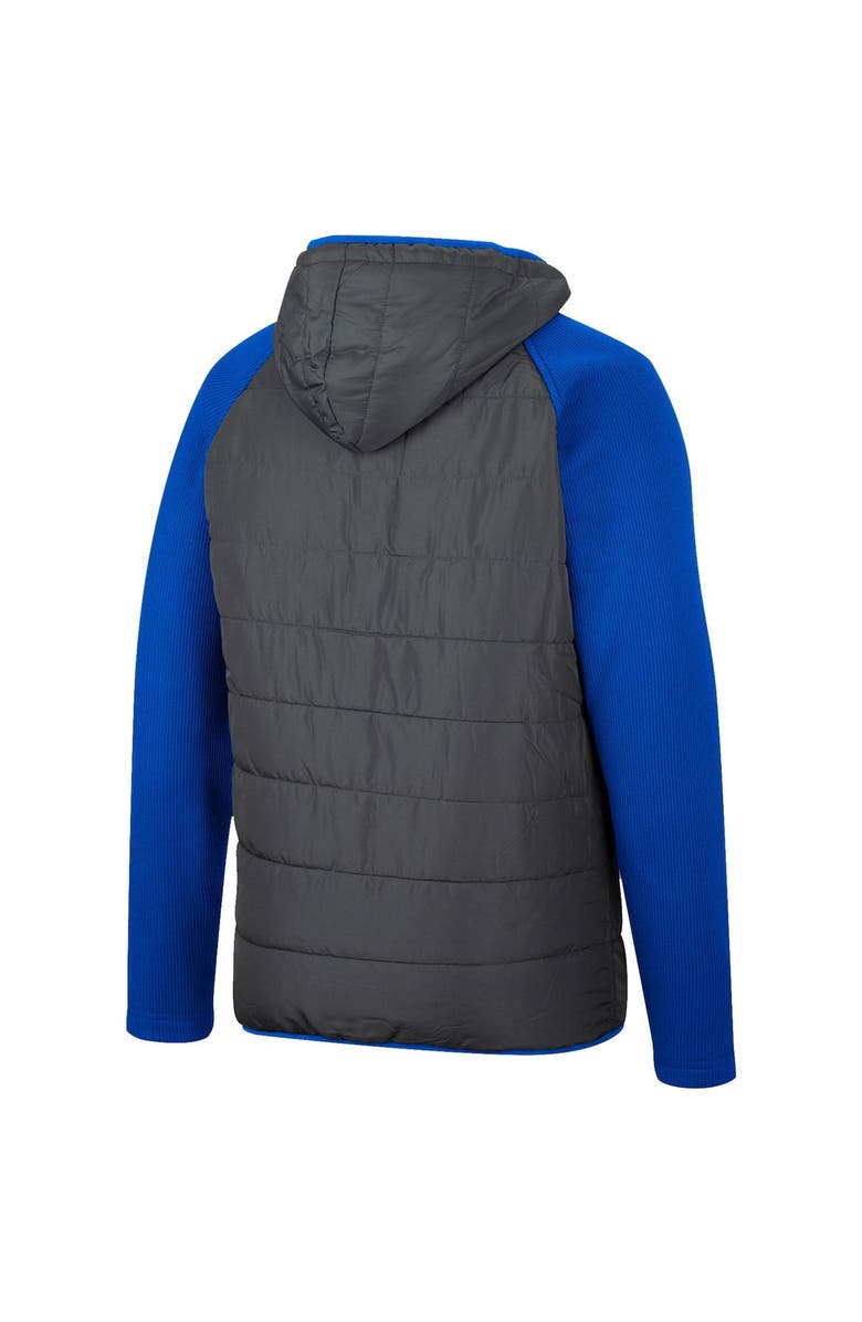 COLOSSEUM Men's Colosseum Charcoal/Royal Air Force Falcons Good On You Raglan Full-Zip Jacket, Alternate, color, Charcoal