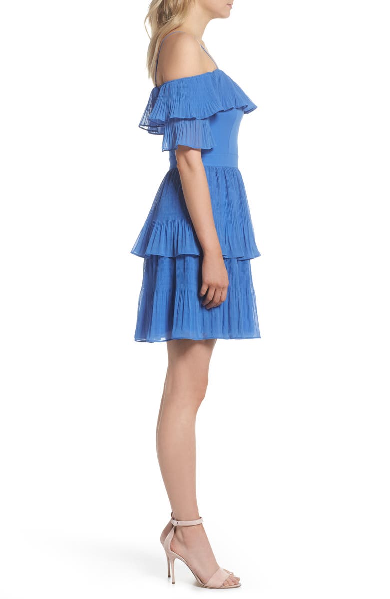 Adelyn Rae Rosalie Cold Shoulder Dress, Alternate, color,