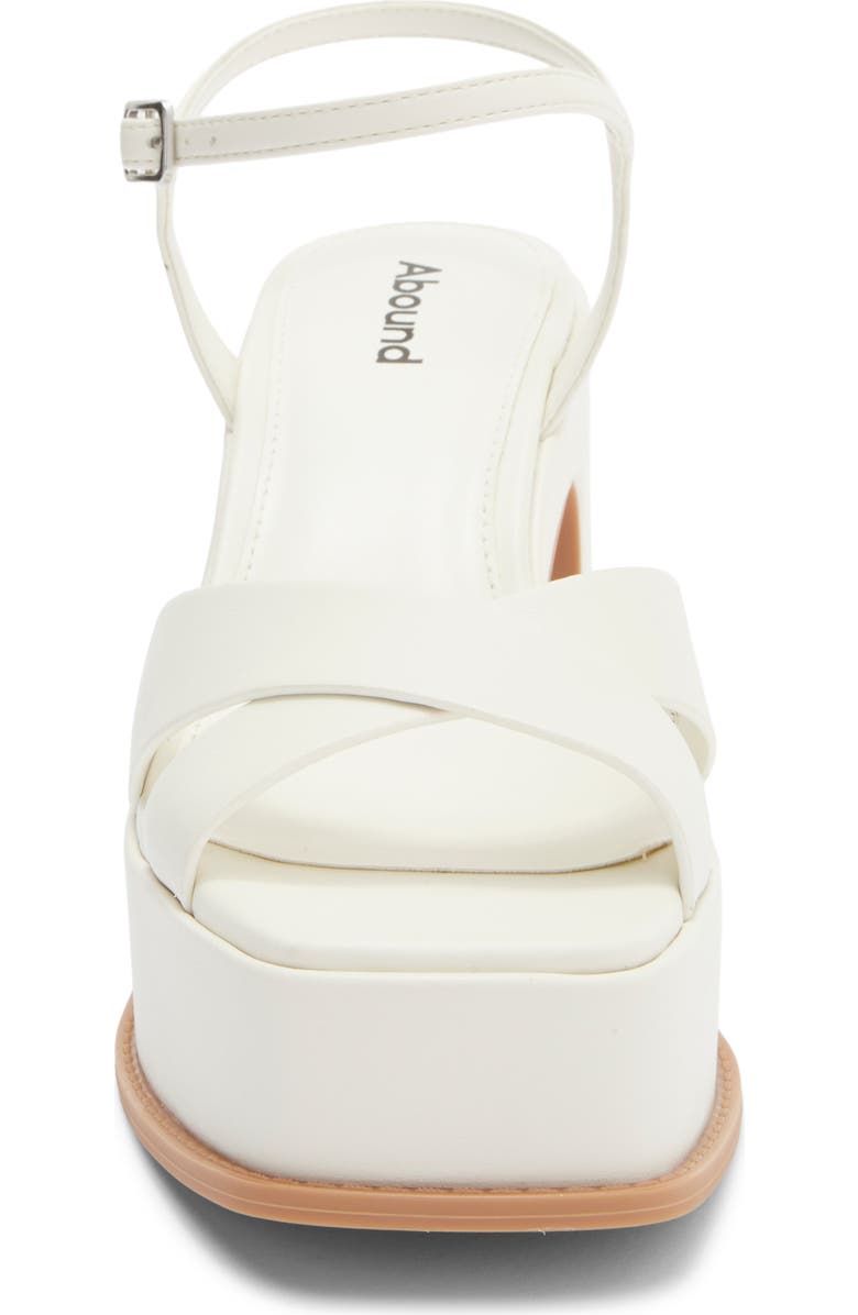 Abound Denver Platform Block Heel Sandal, Alternate, color, Ivory Cream