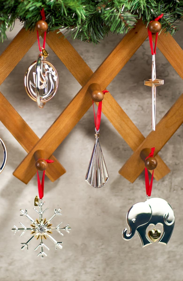 Nambé Baby's First Christmas Ornament, Alternate, color, Silver