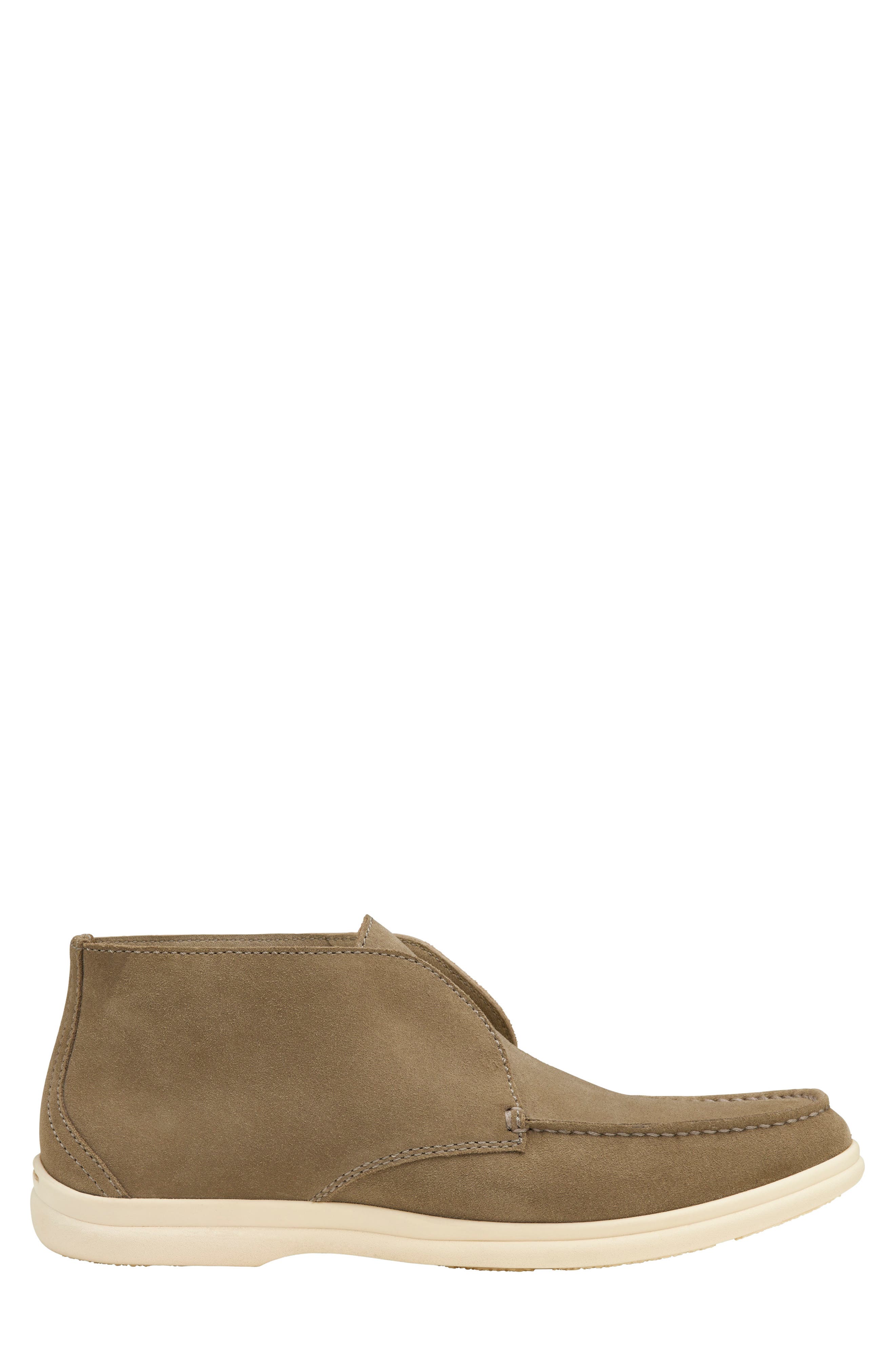 JOHNSTON & MURPHY COLLECTION Marlow Laceless Chukka Boot, Alternate, color, Taupe English Suede