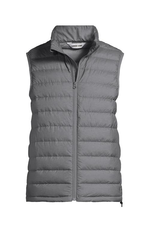 Lands' End Wanderweight Ultralight Packable Down Vest In Gray
