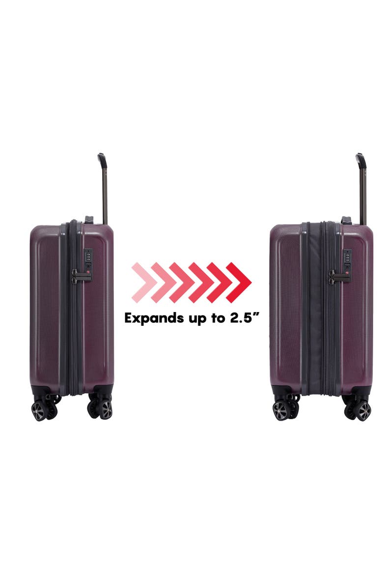 Rails 20 Inch Expandable Hardside Upright Suitcase, Alternate, color, Burgundy