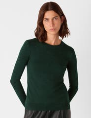 Whistles Annie Sparkle Crew Neck Top