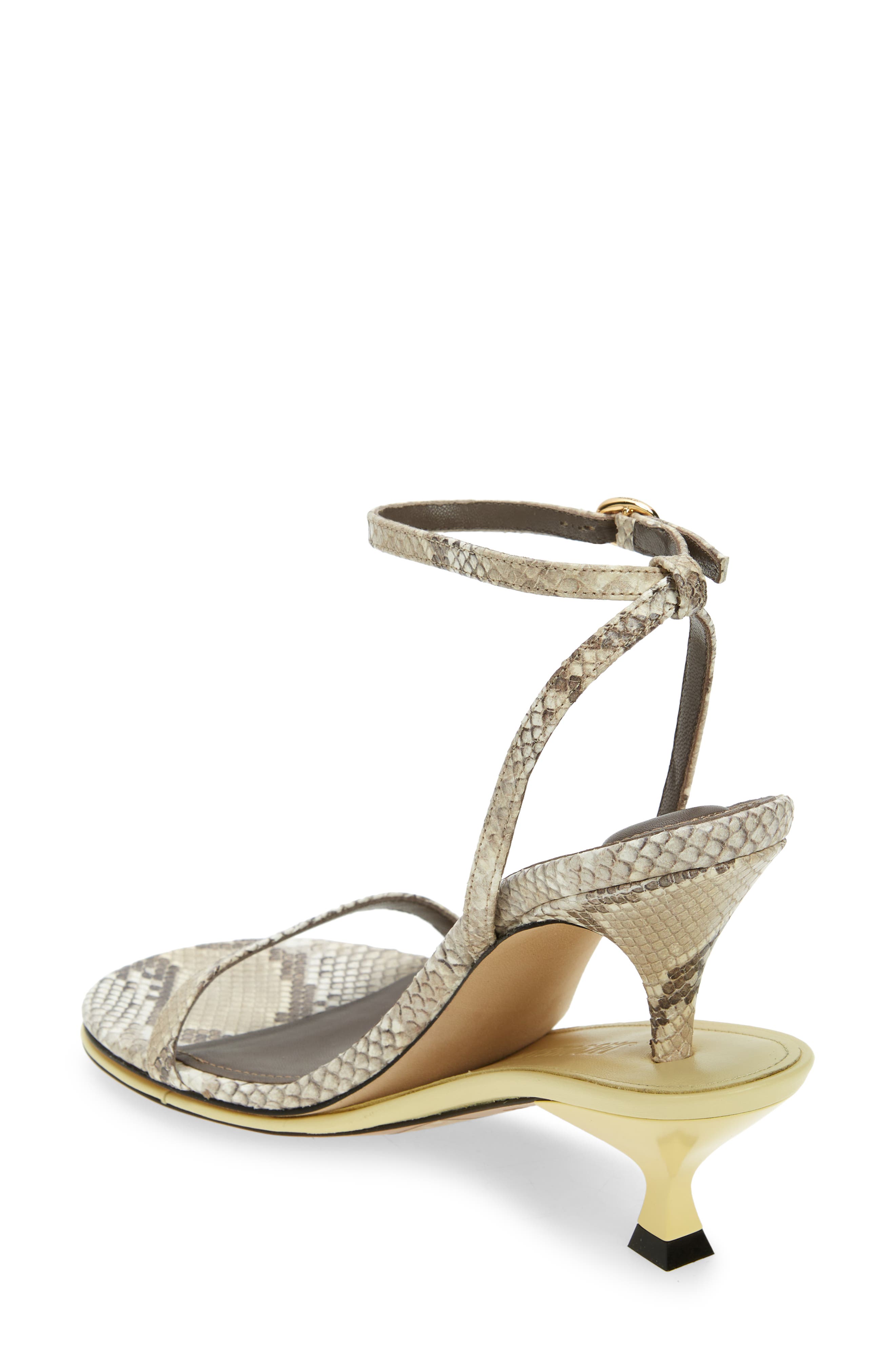 Jacquemus Double Ankle Strap Sandal, Alternate, color, 