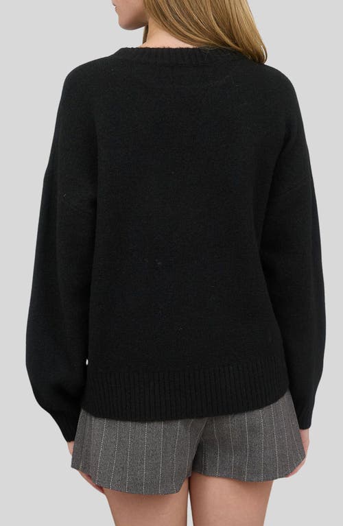 Blu Pepper Skate Sweater In Black