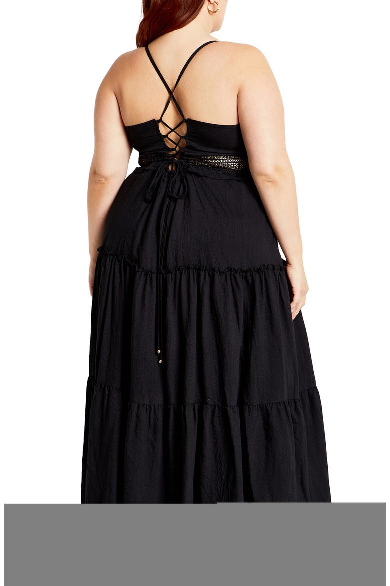 Aura Maxi Dress, Alternate, color, BLACK