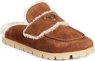 Prada Genuine Shearling Mule