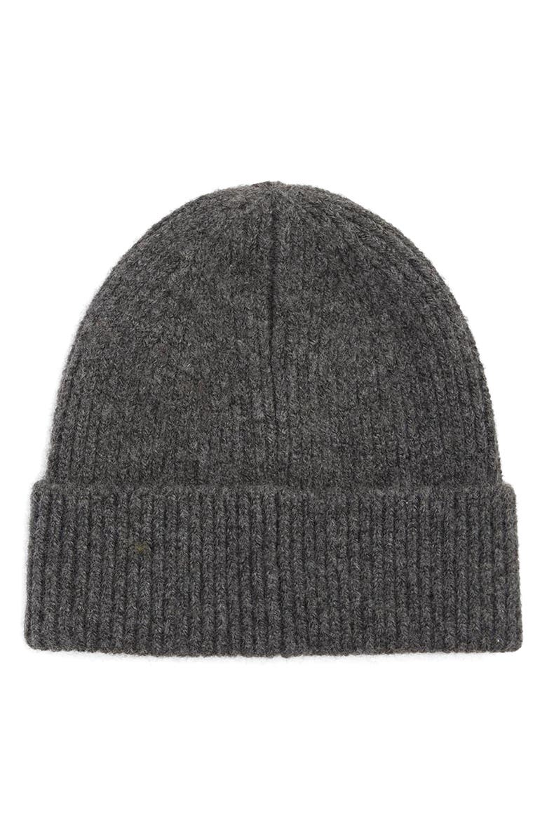 Barbour Pendle Beanie, Alternate, color, Charcoal