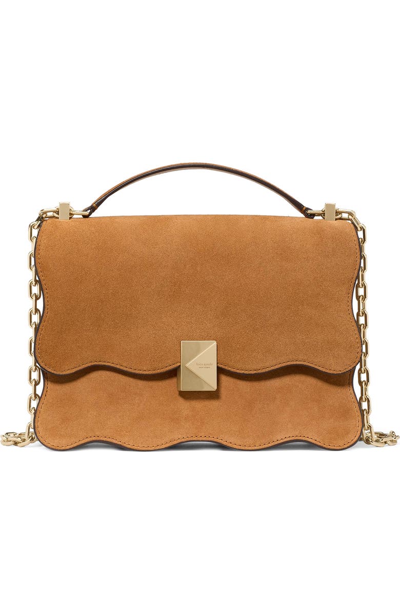 Kate Spade New York deco wavy suede convertible crossbody bag, Main, color,