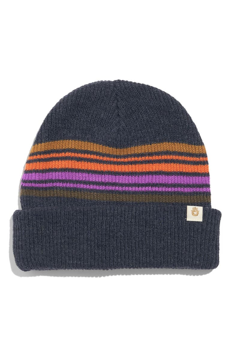 Magic Stripe Beanie, Main, color, MIDNIGHT NAVY