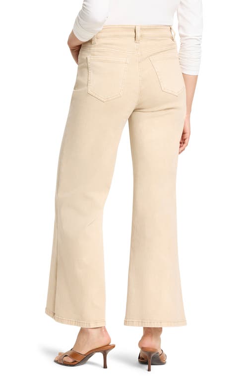 Nic + Zoe Nic+zoe Weekend Raw Hem Mid Rise Ankle Wide Leg Jeans In Burgundy
