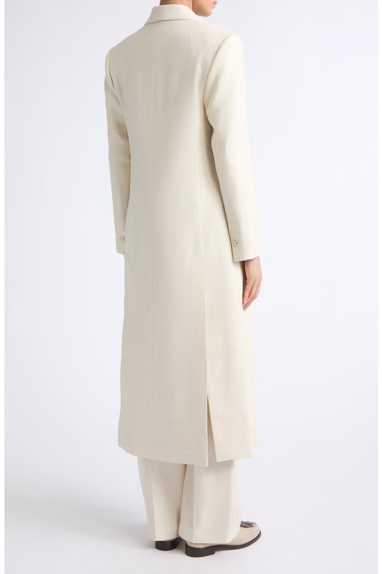 Herringbone Wool Blend Duster Jacket, Alternate, color, 00 IVORY