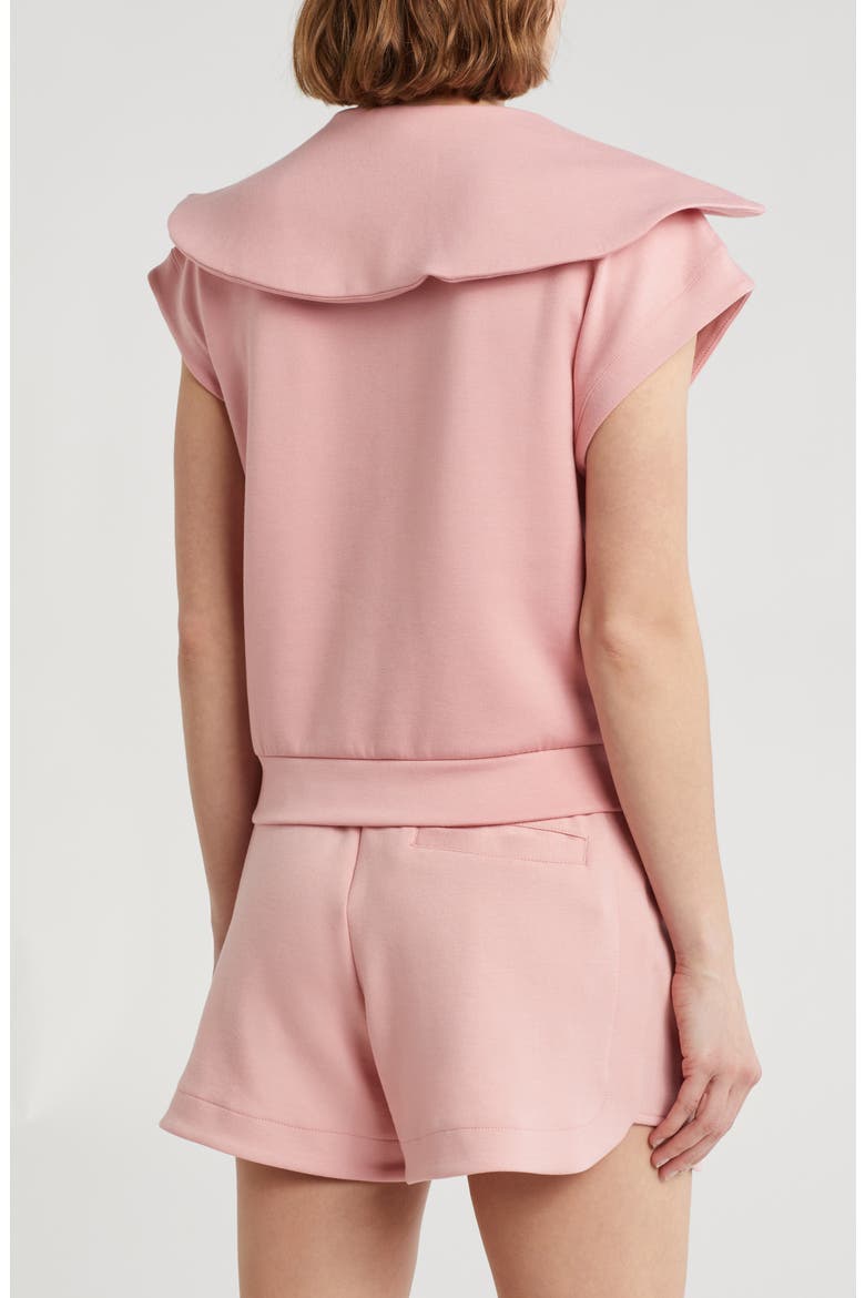 Monaco Scuba Knit Half Zip Pullover, Alternate, color, BLUSH